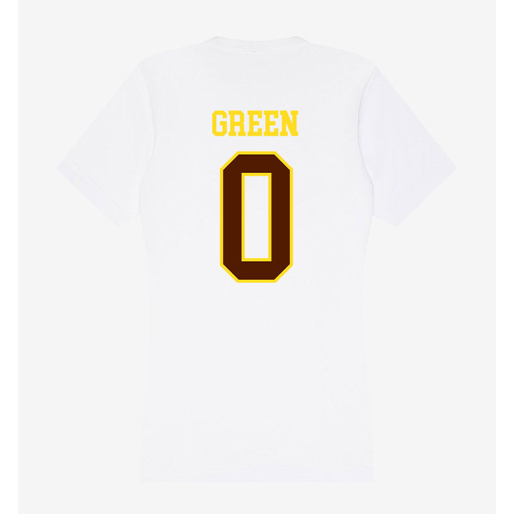 Western Michigan - NCAA Football : AJ Green - Women's V-Neck T-Shirt-1