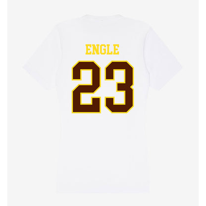 Western Michigan - NCAA Men's Ice Hockey : Edison Engle - Women's V-Neck T-Shirt-1