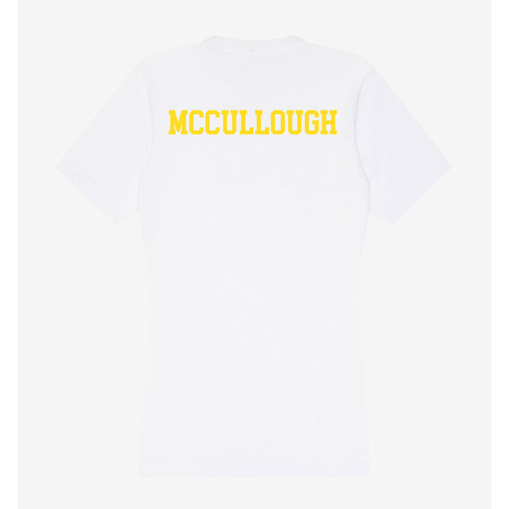 Western Michigan - NCAA Football : Daeh McCullough - Women's V-Neck T-Shirt-1