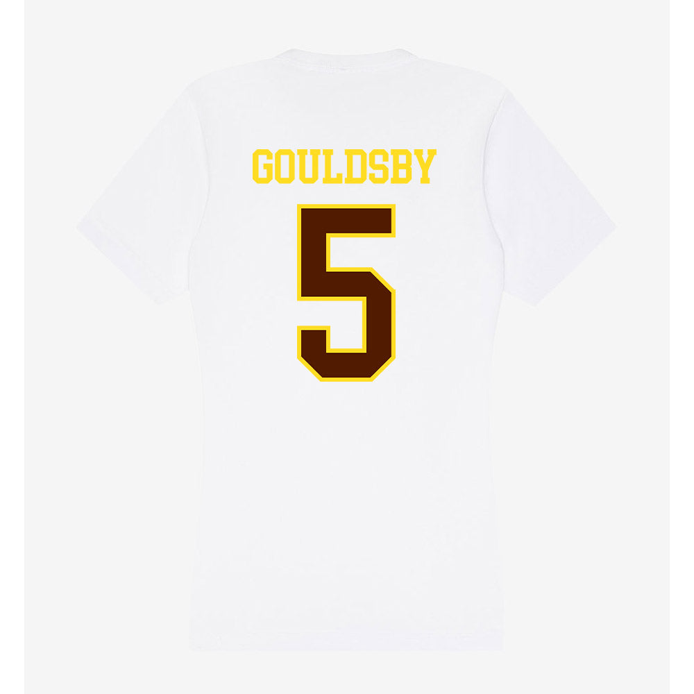 Western Michigan - NCAA Football : Kordell Gouldsby - Women's V-Neck T-Shirt-1
