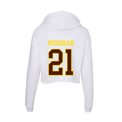 Western Michigan - NCAA Women's Basketball : Faith Wiseman - Women's Crop Fleece Hooded Sweatshirt-1