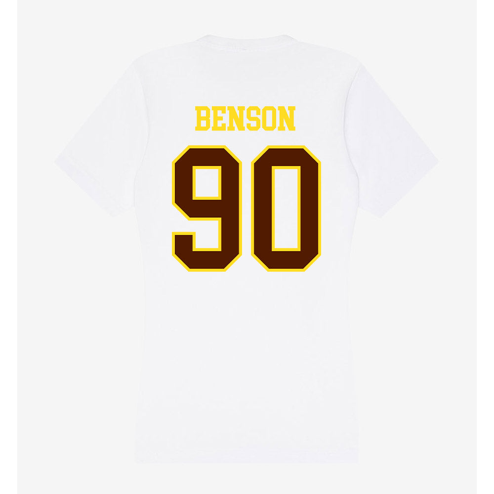 Western Michigan - NCAA Football : Jori Benson - Women's V-Neck T-Shirt-1