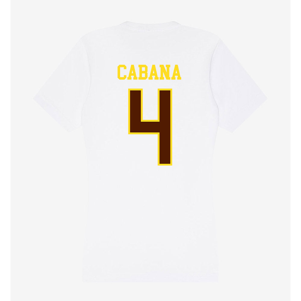 Western Michigan - NCAA Football : Cole Cabana - Women's V-Neck T-Shirt-1
