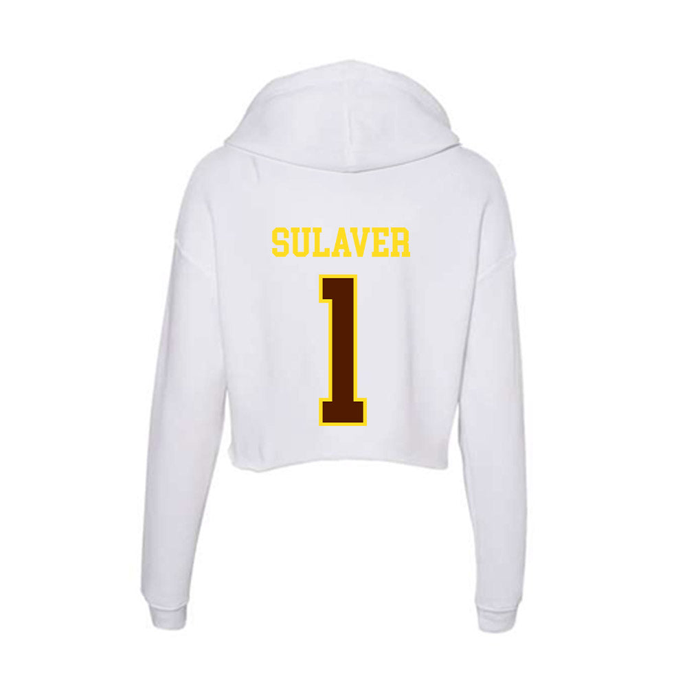 Western Michigan - NCAA Women's Soccer : Reagan Sulaver - Women's Crop Fleece Hoodie-1