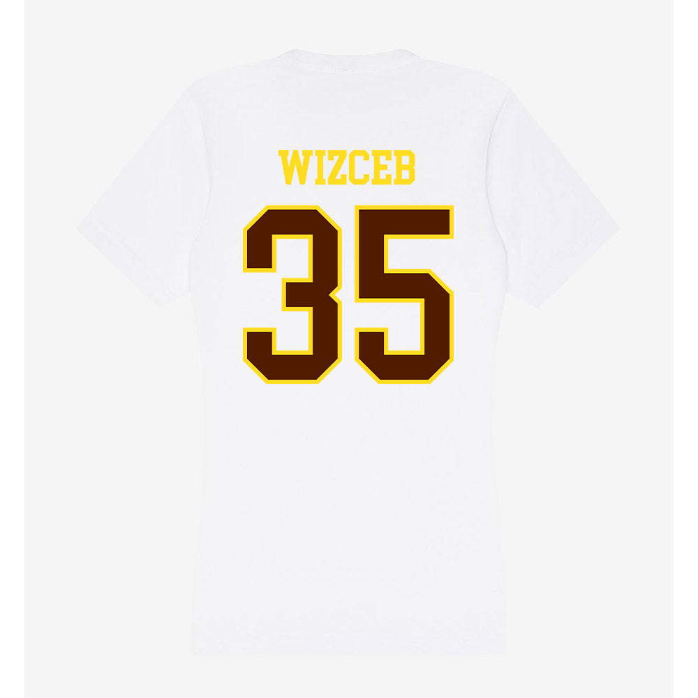 Western Michigan - NCAA Baseball : Joey Wizceb - Women's V-Neck T-Shirt-1