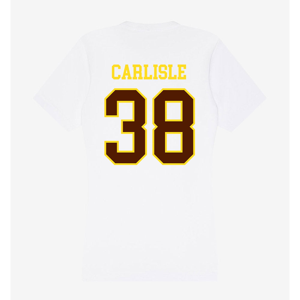 Western Michigan - NCAA Baseball : Sam Carlisle - Women's V-Neck T-Shirt-1
