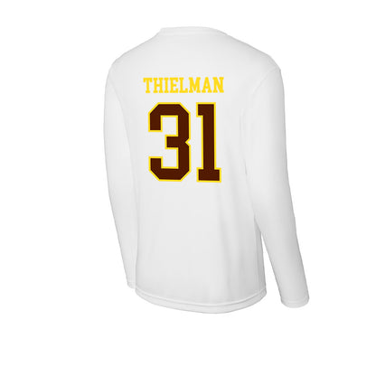 Western Michigan - NCAA Baseball : Avery Thielman - Activewear Long Sleeve T-Shirt-1