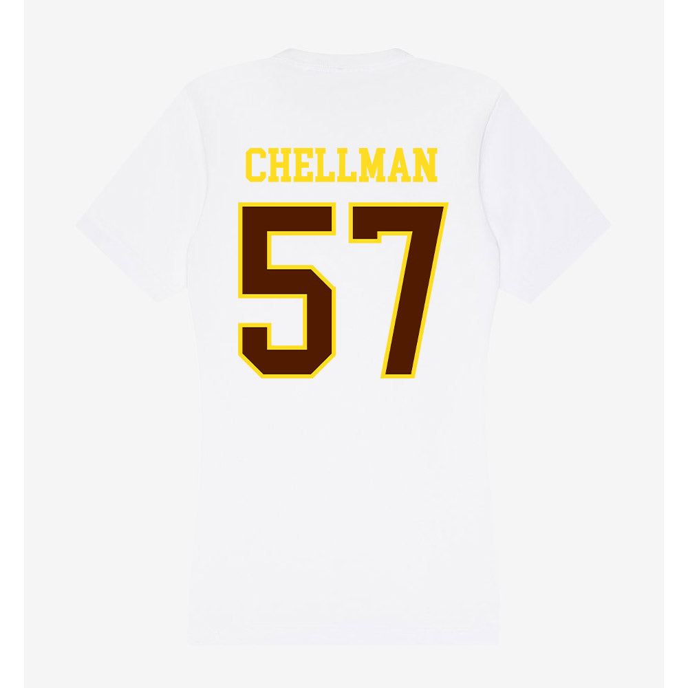Western Michigan - NCAA Football : Jake Chellman - Women's V-Neck T-Shirt-1