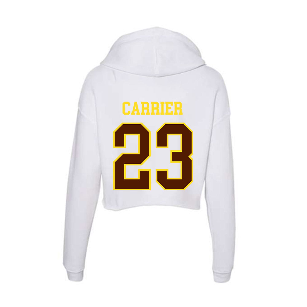 Western Michigan - NCAA Women's Basketball : Evyn Carrier - Women's Crop Fleece Hoodie-1