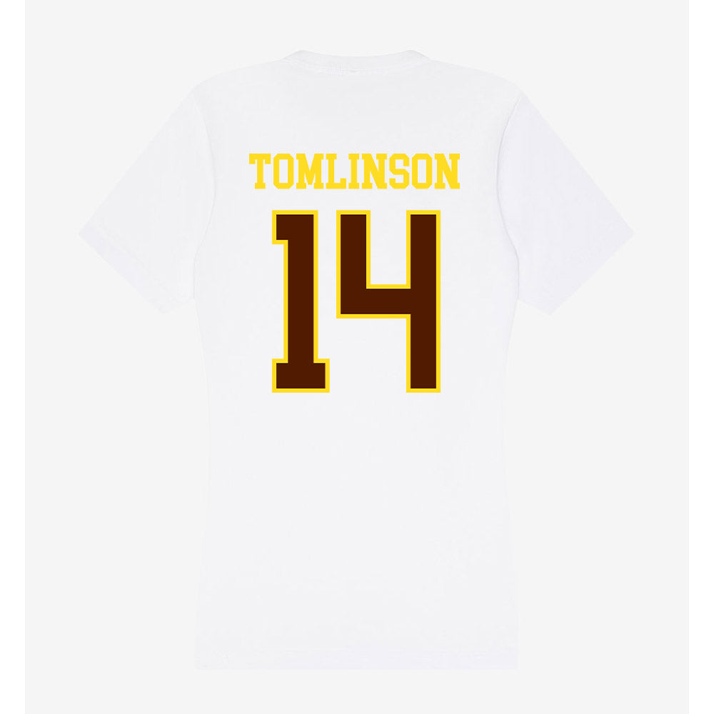 Western Michigan - NCAA Baseball : Ty Tomlinson - Women's V-Neck T-Shirt-1