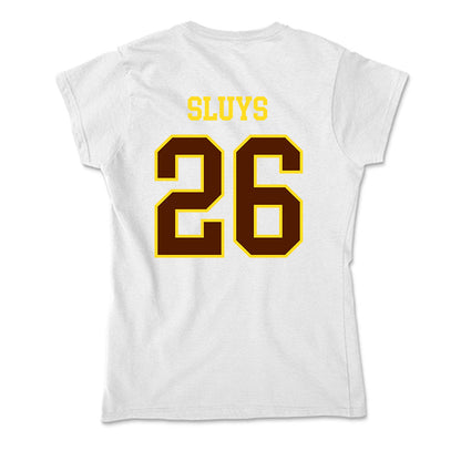 Western Michigan - NCAA Men's Ice Hockey : Jamison Sluys - Soft Style Women’s T-Shirt-1