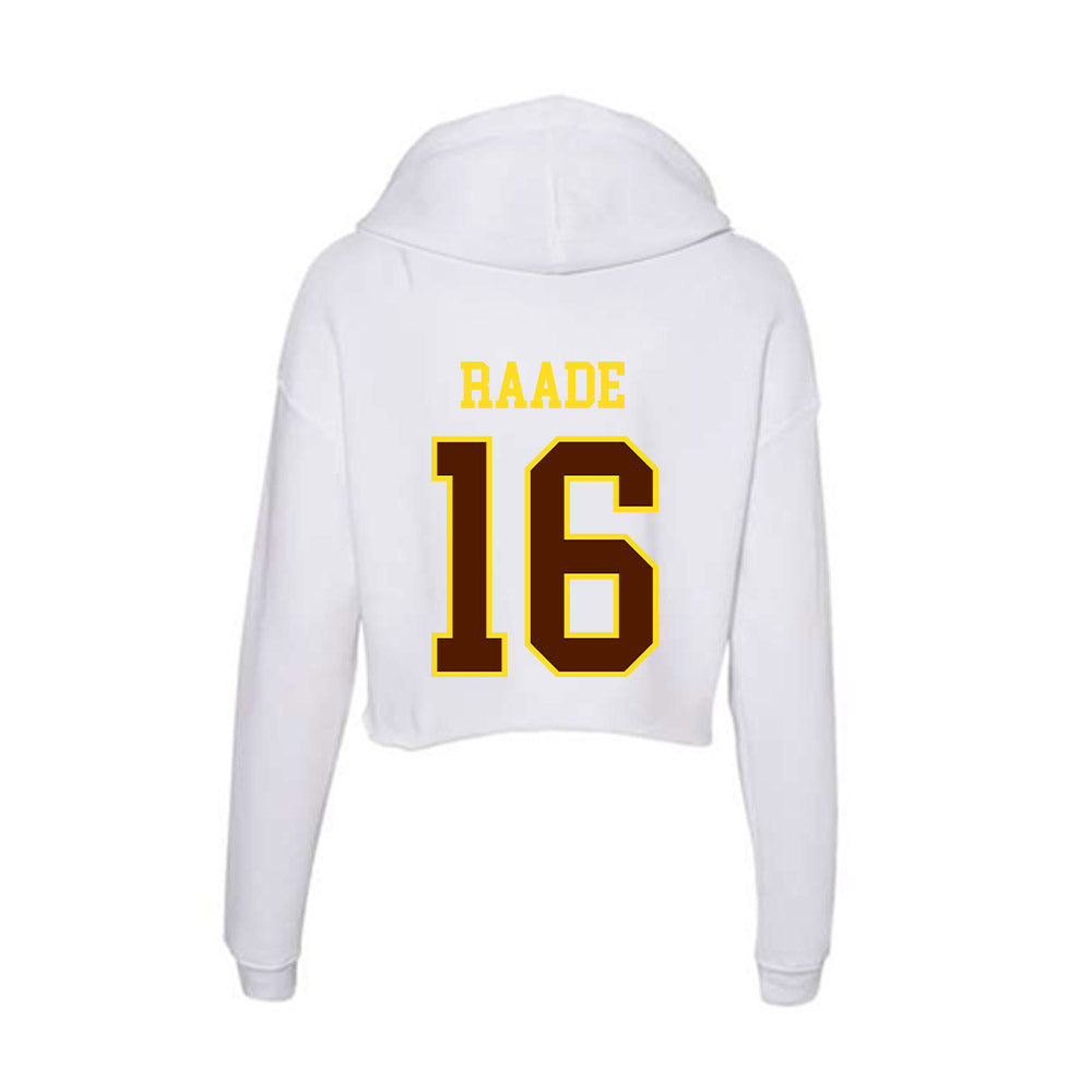 Western Michigan - NCAA Baseball : Trevor Raade - Women's Crop Fleece Hoodie-1