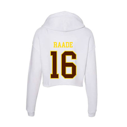 Western Michigan - NCAA Baseball : Trevor Raade - Women's Crop Fleece Hoodie-1