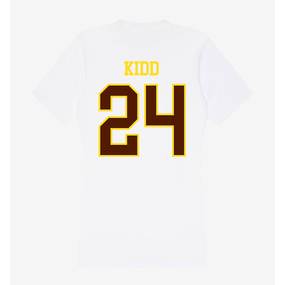 Western Michigan - NCAA Baseball : Ricky Kidd - Women's V-Neck T-Shirt-1