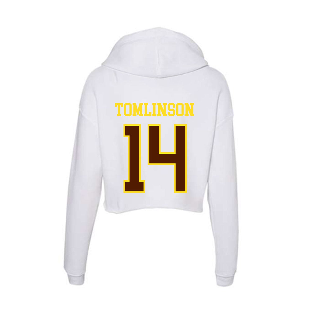 Western Michigan - NCAA Baseball : Ty Tomlinson - Women's Crop Fleece Hoodie-1