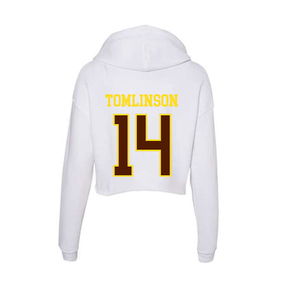 Western Michigan - NCAA Baseball : Ty Tomlinson - Women's Crop Fleece Hoodie-1