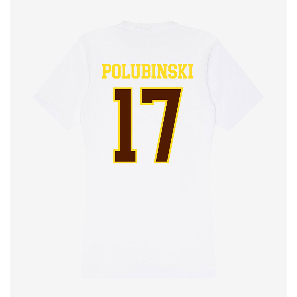 Western Michigan - NCAA Baseball : Josh Polubinski - Women's V-Neck T-Shirt-1