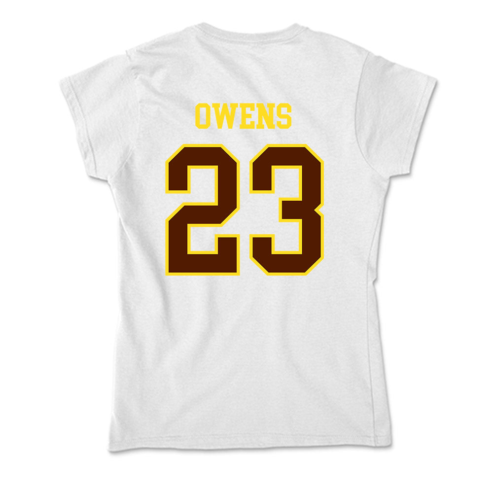 Western Michigan - NCAA Football : Tahj Owens - Soft Style Women’s T-Shirt-1