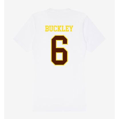 Western Michigan - NCAA Football : Jalen Buckley - Women's V-Neck T-Shirt-1