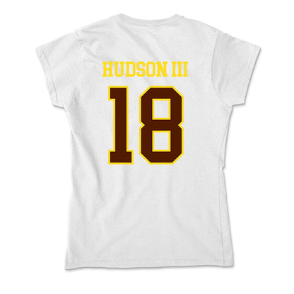 Western Michigan - NCAA Men's Soccer : Eddie Hudson III - Soft Style Women’s T-Shirt-1
