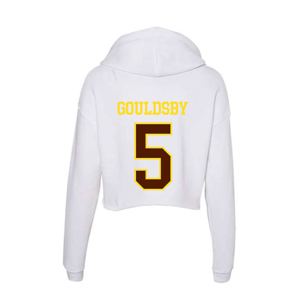 Western Michigan - NCAA Football : Kordell Gouldsby - Women's Crop Fleece Hoodie-1