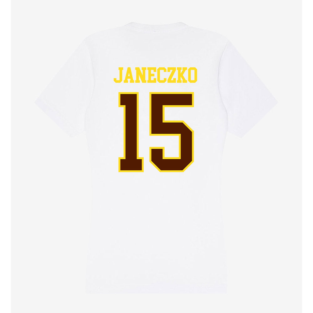 Western Michigan - NCAA Softball : Liliana Janeczko - Women's V-Neck T-Shirt-1
