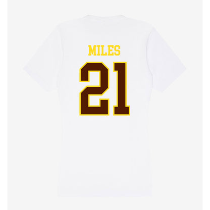 Western Michigan - NCAA Football : CJ Miles - Women's V-Neck T-Shirt-1