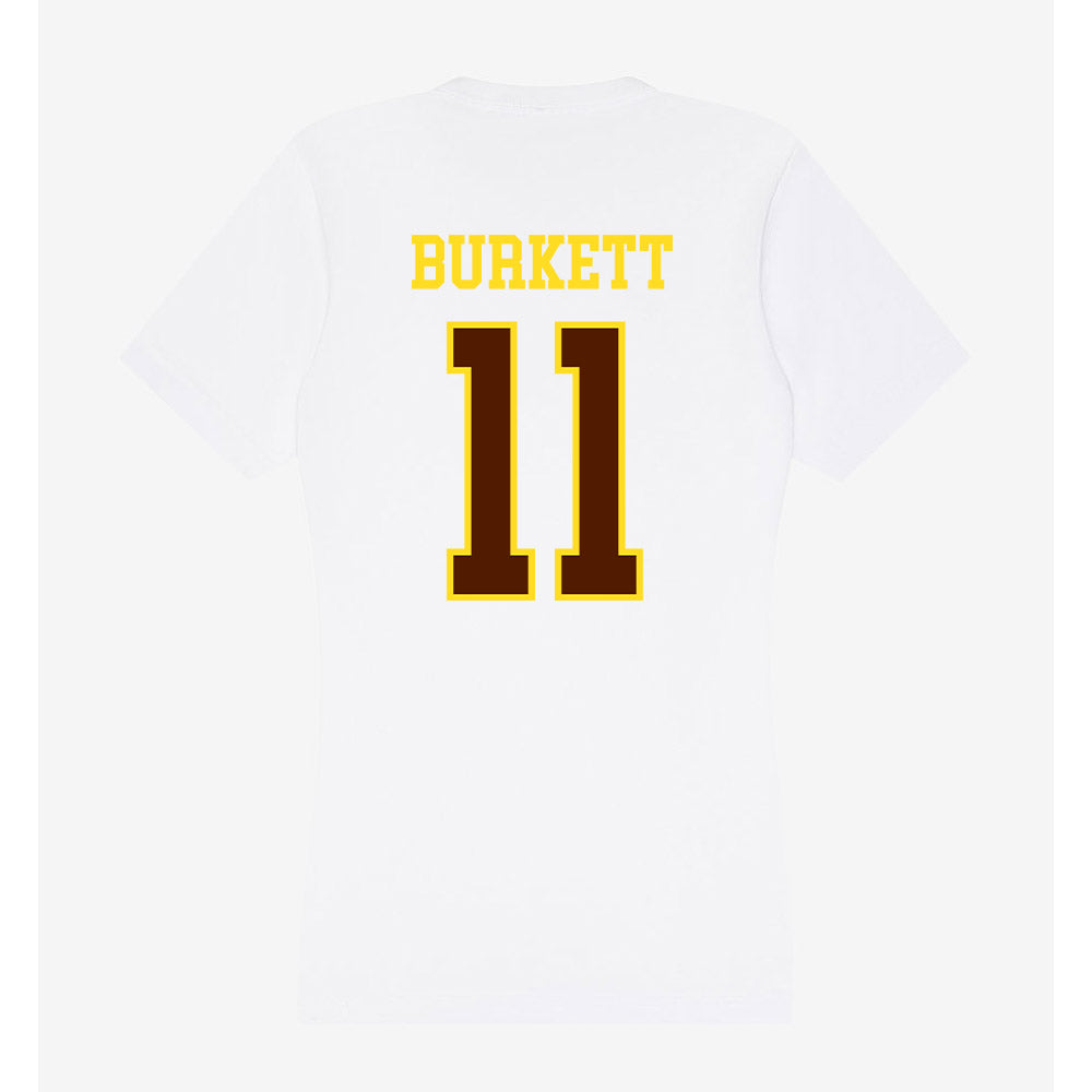 Western Michigan - NCAA Men's Soccer : Connor Burkett - Women's V-Neck T-Shirt-1