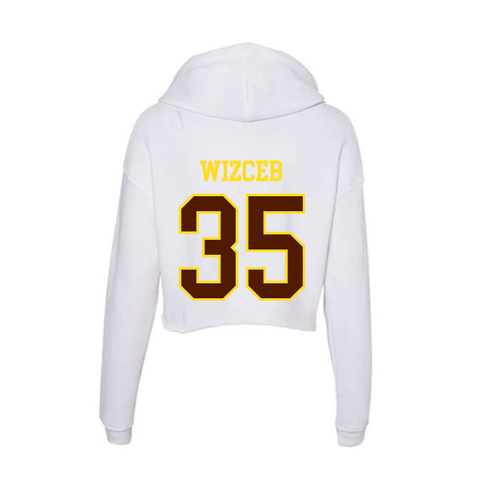 Western Michigan - NCAA Baseball : Joey Wizceb - Women's Crop Fleece Hoodie-1