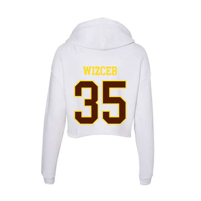 Western Michigan - NCAA Baseball : Joey Wizceb - Women's Crop Fleece Hoodie-1
