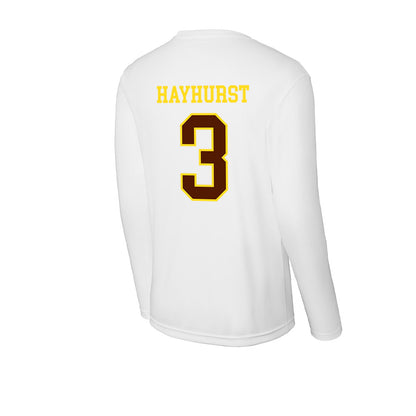 Western Michigan - NCAA Men's Basketball : Tanner Hayhurst - Activewear Long Sleeve T-Shirt-1