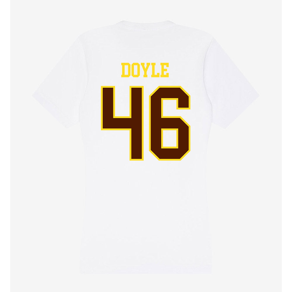 Western Michigan - NCAA Football : Drew Doyle - Women's V-Neck T-Shirt-1