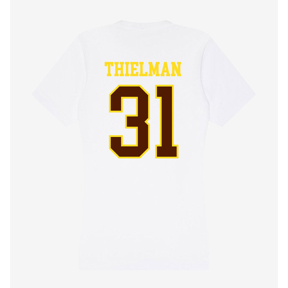 Western Michigan - NCAA Baseball : Avery Thielman - Women's V-Neck T-Shirt-1