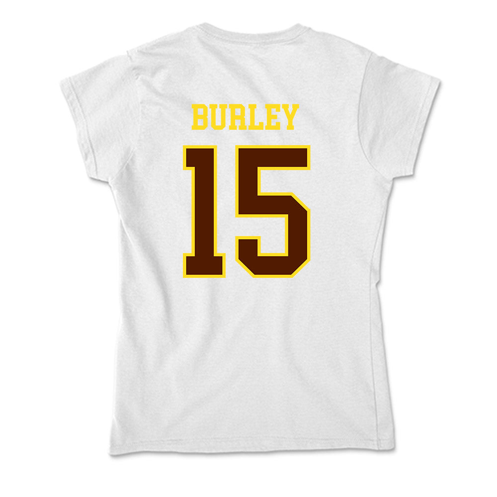 Western Michigan - NCAA Football : KJ Burley - Soft Style Women’s T-Shirt-1