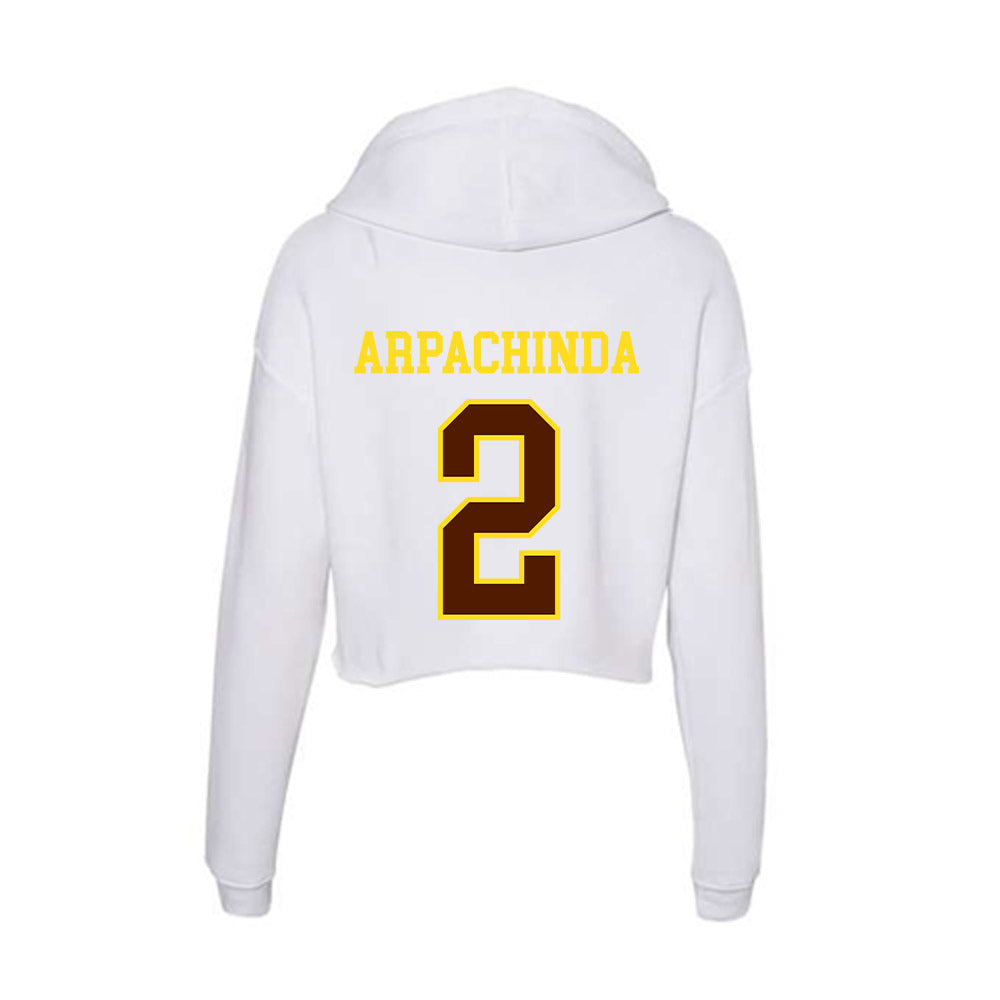 Western Michigan - NCAA Men's Soccer : Braxton Arpachinda - Women's Crop Fleece Hoodie-1