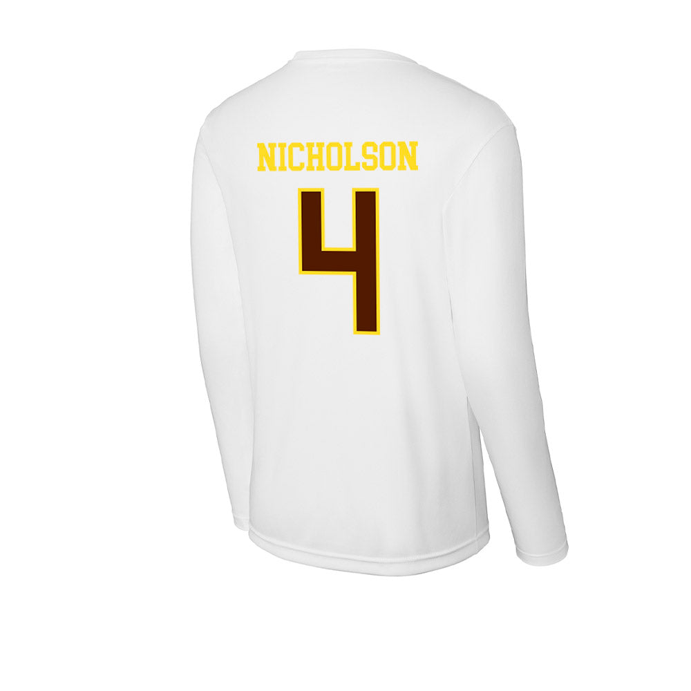 Western Michigan - NCAA Men's Soccer : Joshua Nicholson - Activewear Long Sleeve T-Shirt-1