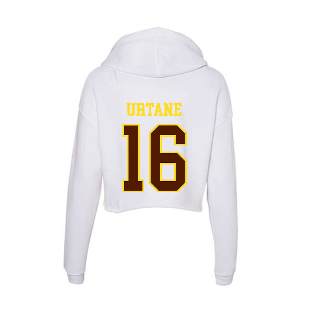 Western Michigan - NCAA Women's Basketball : Adelina Urtane - Women's Crop Fleece Hoodie-1