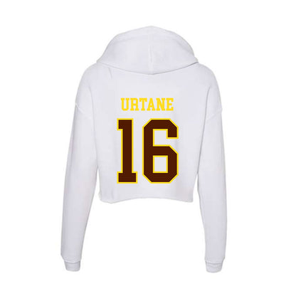 Western Michigan - NCAA Women's Basketball : Adelina Urtane - Women's Crop Fleece Hoodie-1