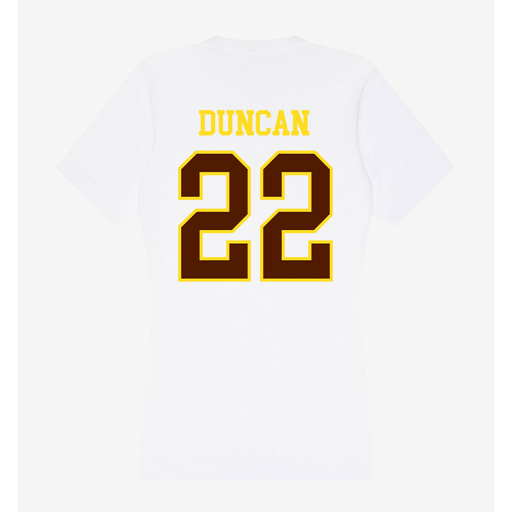 Western Michigan - NCAA Softball : Bella Duncan - Women's V-Neck T-Shirt-1