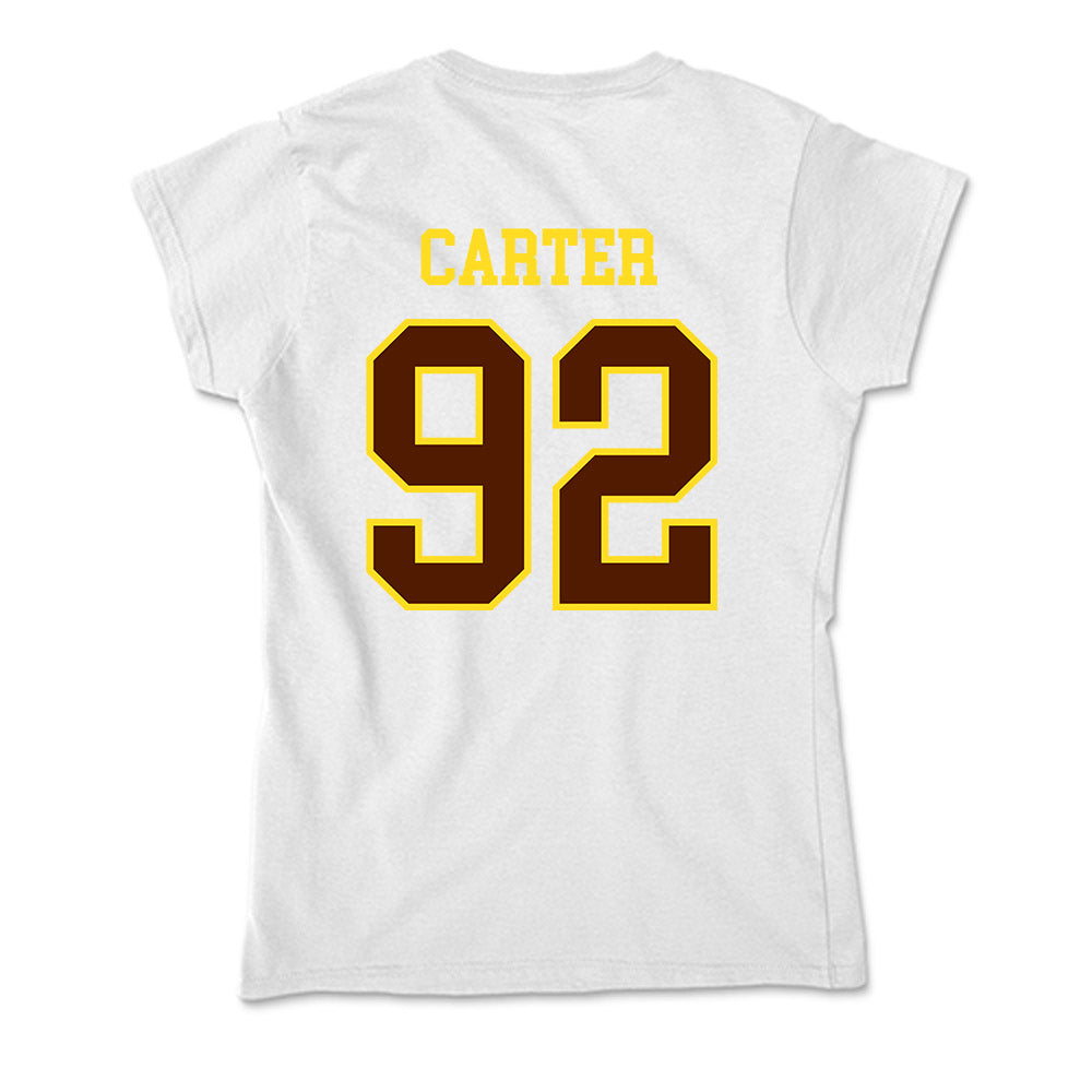 Western Michigan - NCAA Football : Gian Carter - Soft Style Women’s T-Shirt-1