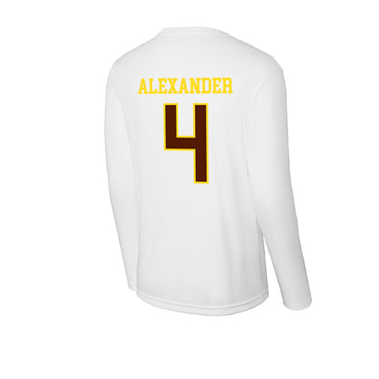 Western Michigan - NCAA Football : Austin Alexander - Activewear Long Sleeve T-Shirt-1