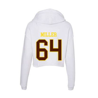 Western Michigan - NCAA Football : Nolan Miller - Women's Crop Fleece Hoodie-1