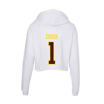 Western Michigan - NCAA Football : Jaxson Dosh - Women's Crop Fleece Hoodie-1