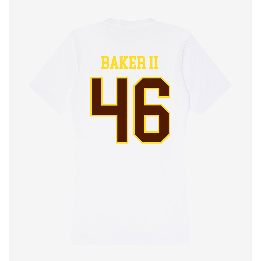Western Michigan - NCAA Football : Max Baker II - Women's V-Neck T-Shirt-1