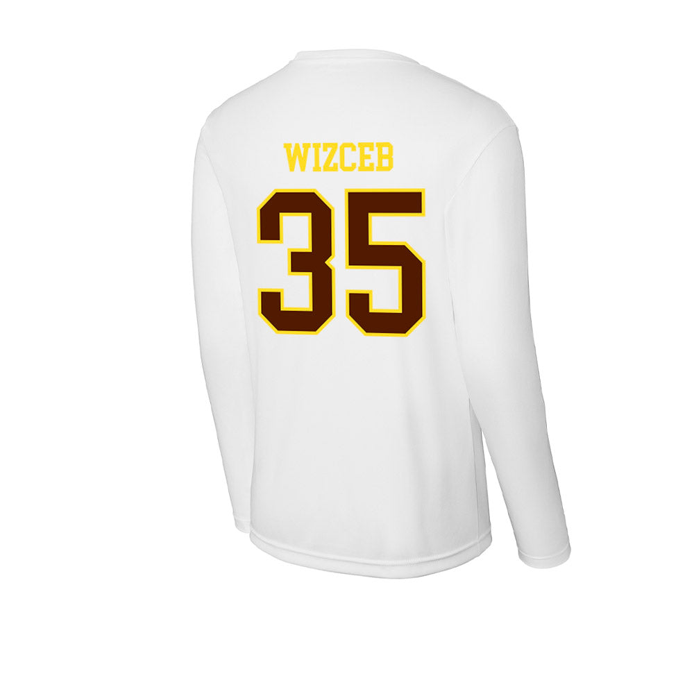 Western Michigan - NCAA Baseball : Joey Wizceb - Activewear Long Sleeve T-Shirt-1