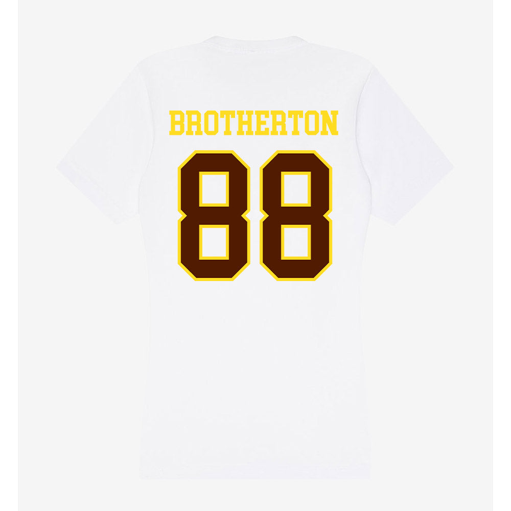 Western Michigan - NCAA Football : Ryan Brotherton - Women's V-Neck T-Shirt-1