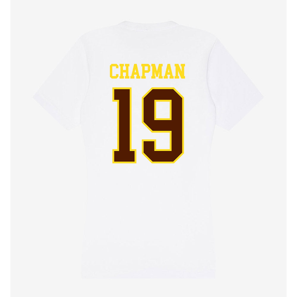 Western Michigan - NCAA Football : Angelo Chapman - Women's V-Neck T-Shirt-1