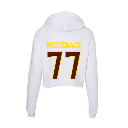 Western Michigan - NCAA Football : Hunter Whitenack - Women's Crop Fleece Hoodie-1
