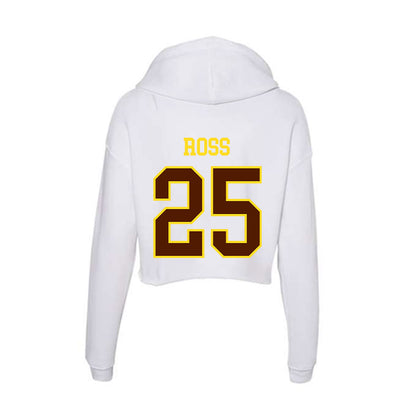Western Michigan - NCAA Baseball : Jake Ross - Women's Crop Fleece Hoodie-1