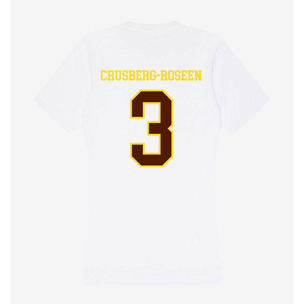 Western Michigan - NCAA Men's Ice Hockey : Cole Crusberg-Roseen - Women's V-Neck T-Shirt-1